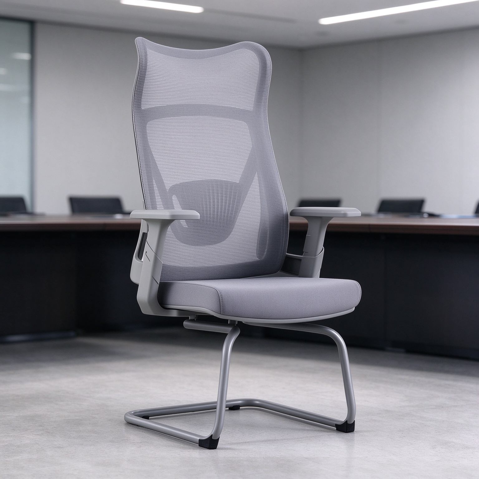 High-End Executive Ergonomic Office Chair Nice Full Mesh Design Modern Style Low Price Boss Armchair for Work detail 6