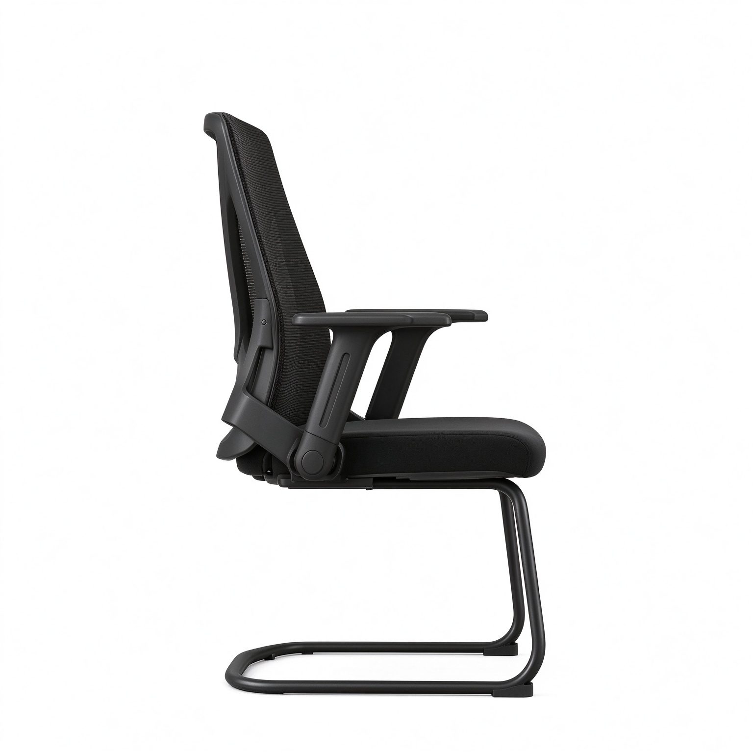Ergonomic Office Chair with Metal Frame and Mesh Traditional-Contemporary Design for Meeting Room or Visitor Use detail 2
