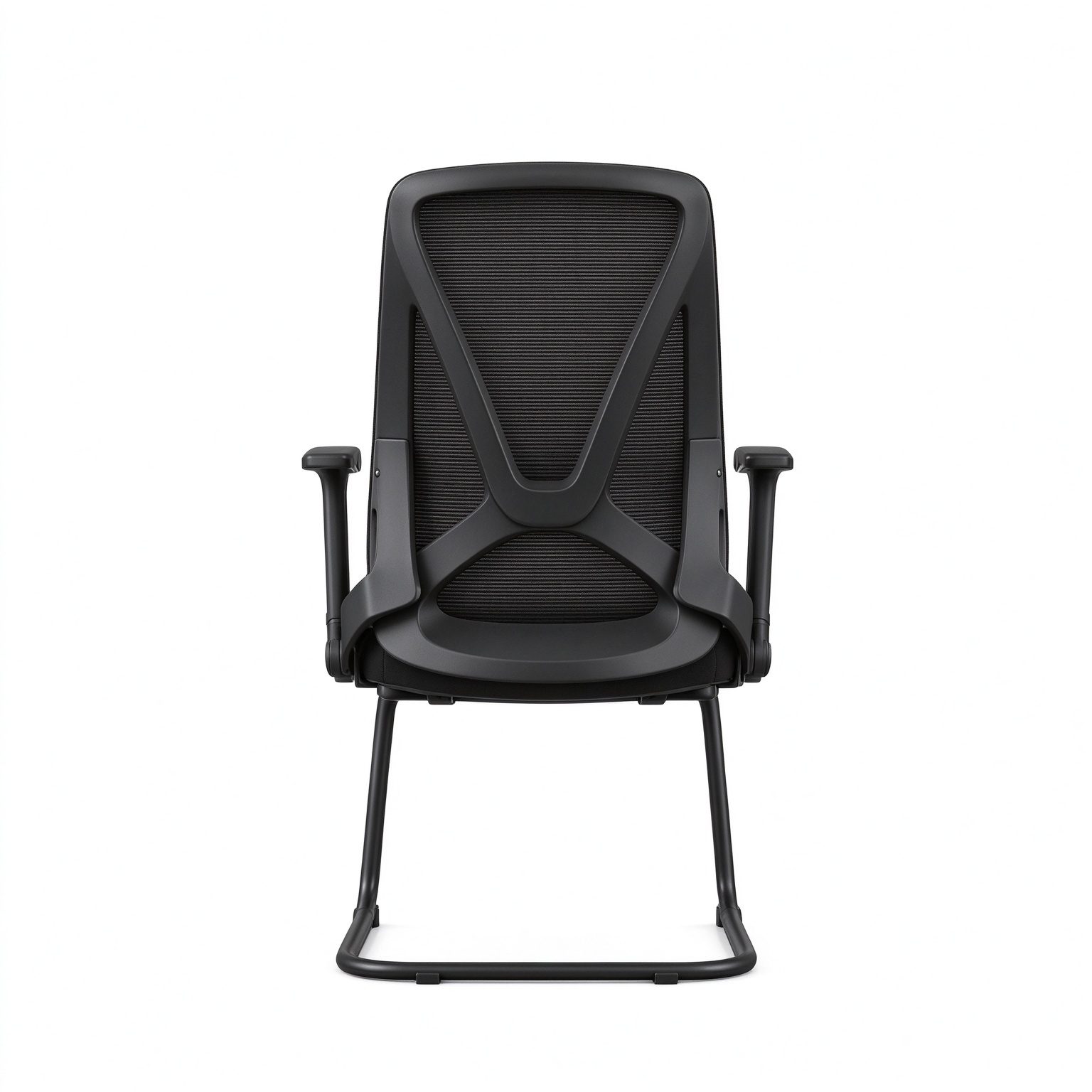 Ergonomic Office Chair with Metal Frame and Mesh Traditional-Contemporary Design for Meeting Room or Visitor Use detail 4