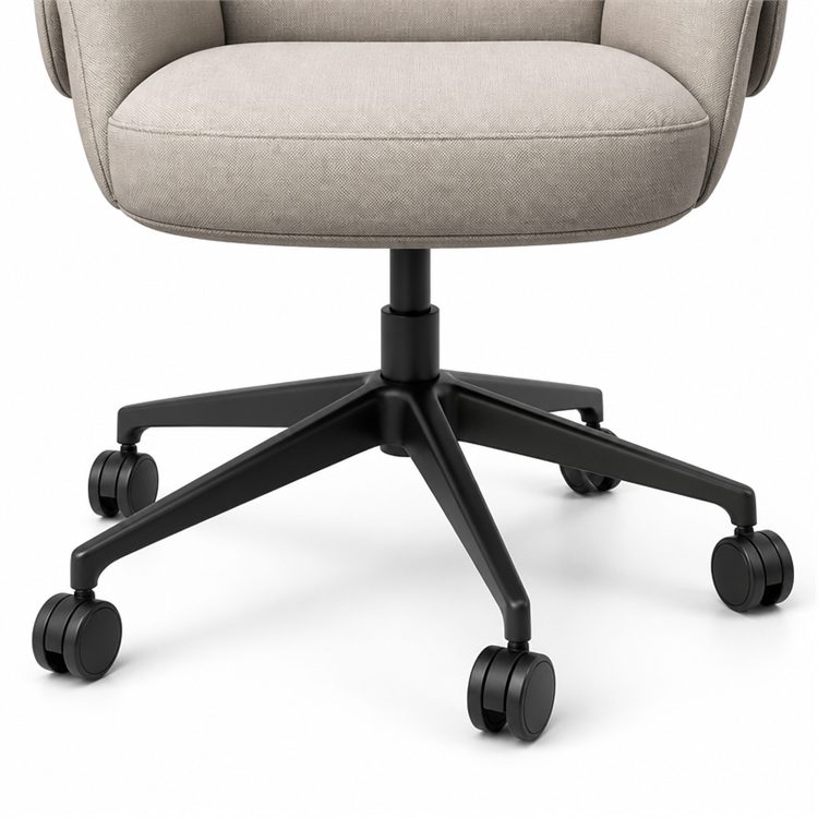 Luxury Ergonomic PU Leather Rolling Swivel Chair with Wheels Chair Executive Office Furniture Boss Office Chair detail 3