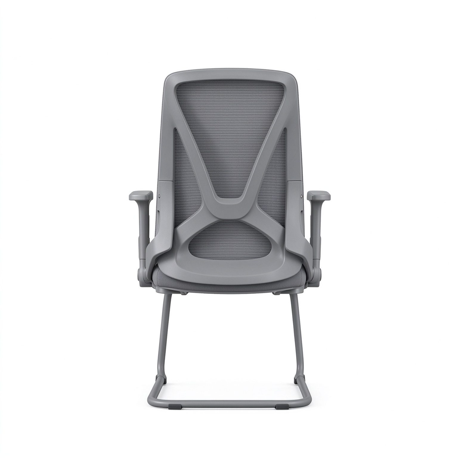 Advanced Mesh Office Work Station Chair With Fixed Chromed Legs Office Guests Staff Chair for Conference Room detail 3
