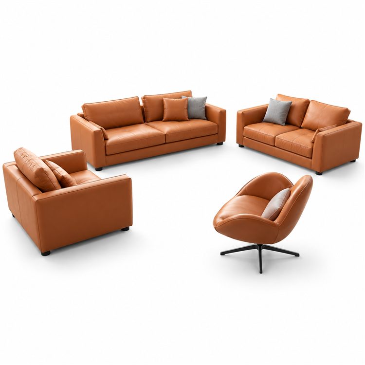 Light Luxury Sectional Leather Sofa Living Room Furniture Sofa Couch detail 1