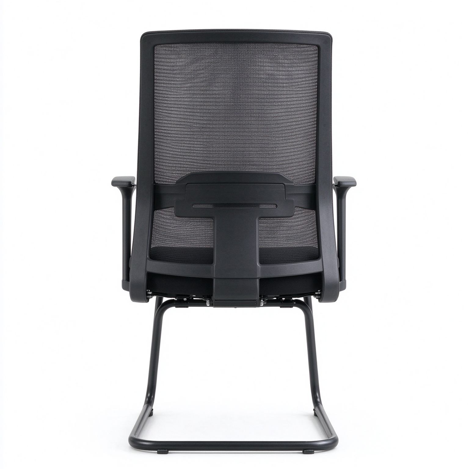 Lifting Waist Non Swivel Mesh Office Visitor Meeting Bow Chair With Fixed Arm Office Furniture Lab Work Station Computer Chair detail 3