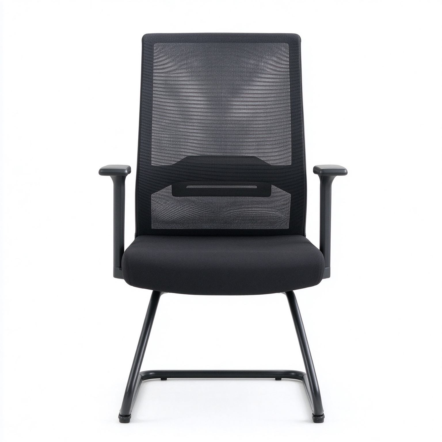Lifting Waist Non Swivel Mesh Office Visitor Meeting Bow Chair With Fixed Arm Office Furniture Lab Work Station Computer Chair detail 4