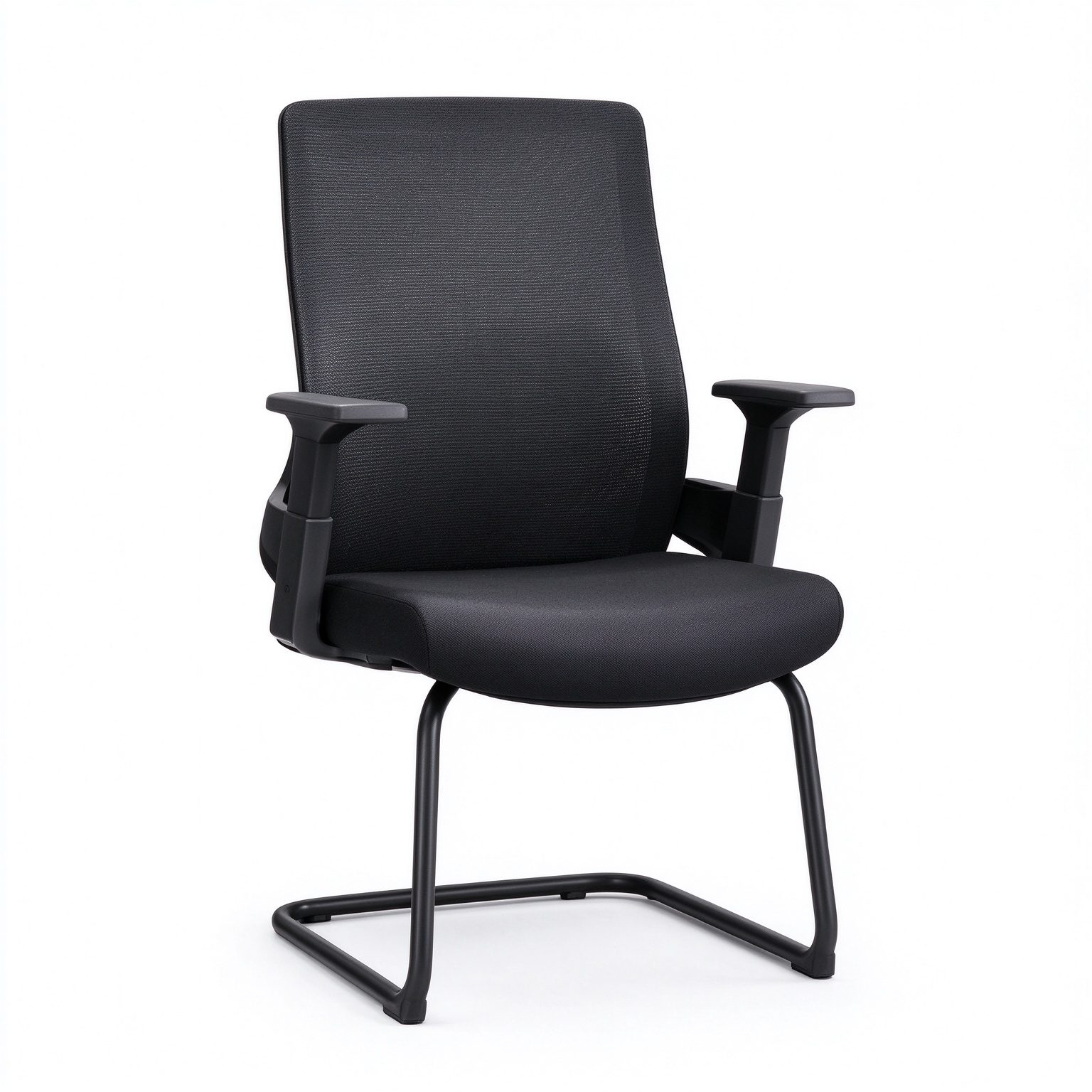 Hot Selling Office Furniture Bow Shape Mid Back Premium Black Ergonomic Mesh Executive Office for Office Building detail 1