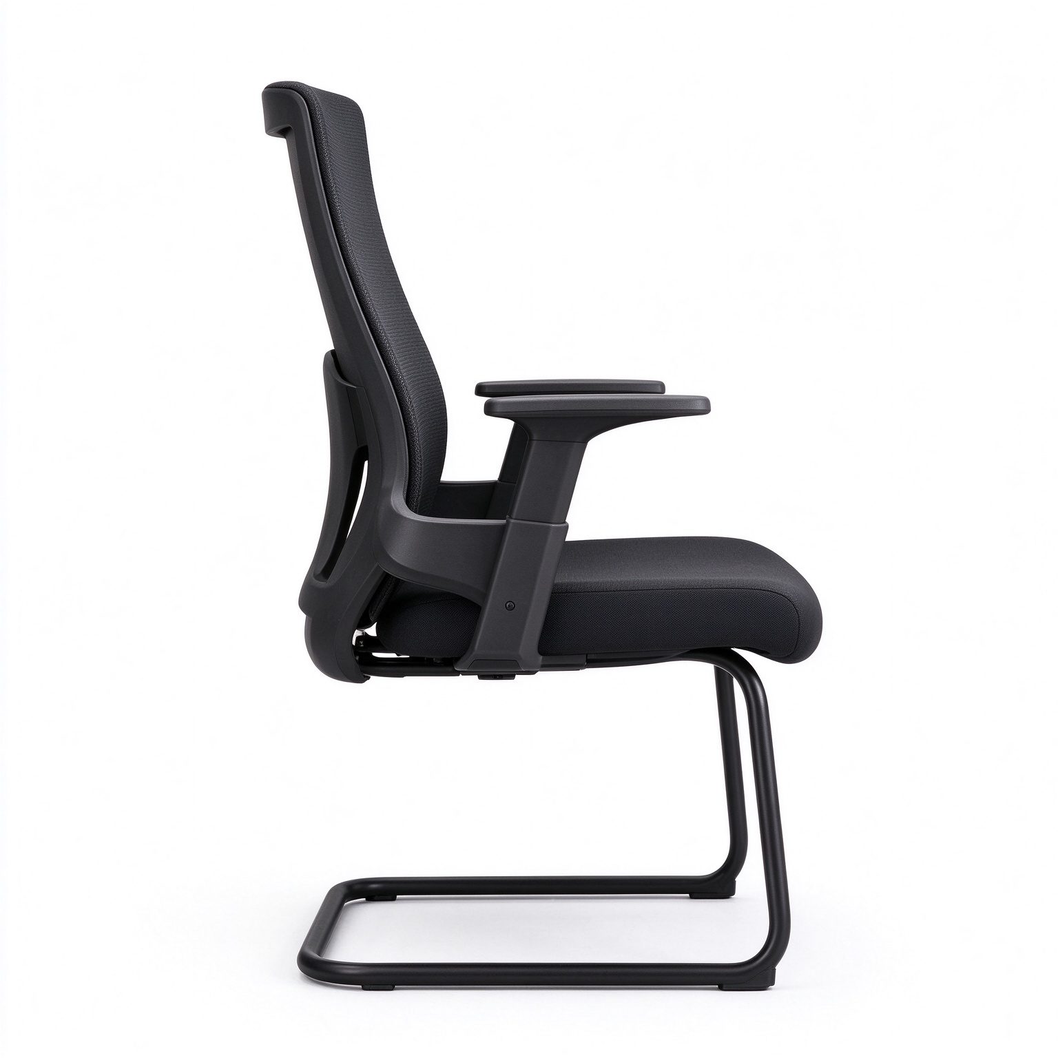 Hot Selling Office Furniture Bow Shape Mid Back Premium Black Ergonomic Mesh Executive Office for Office Building detail 2