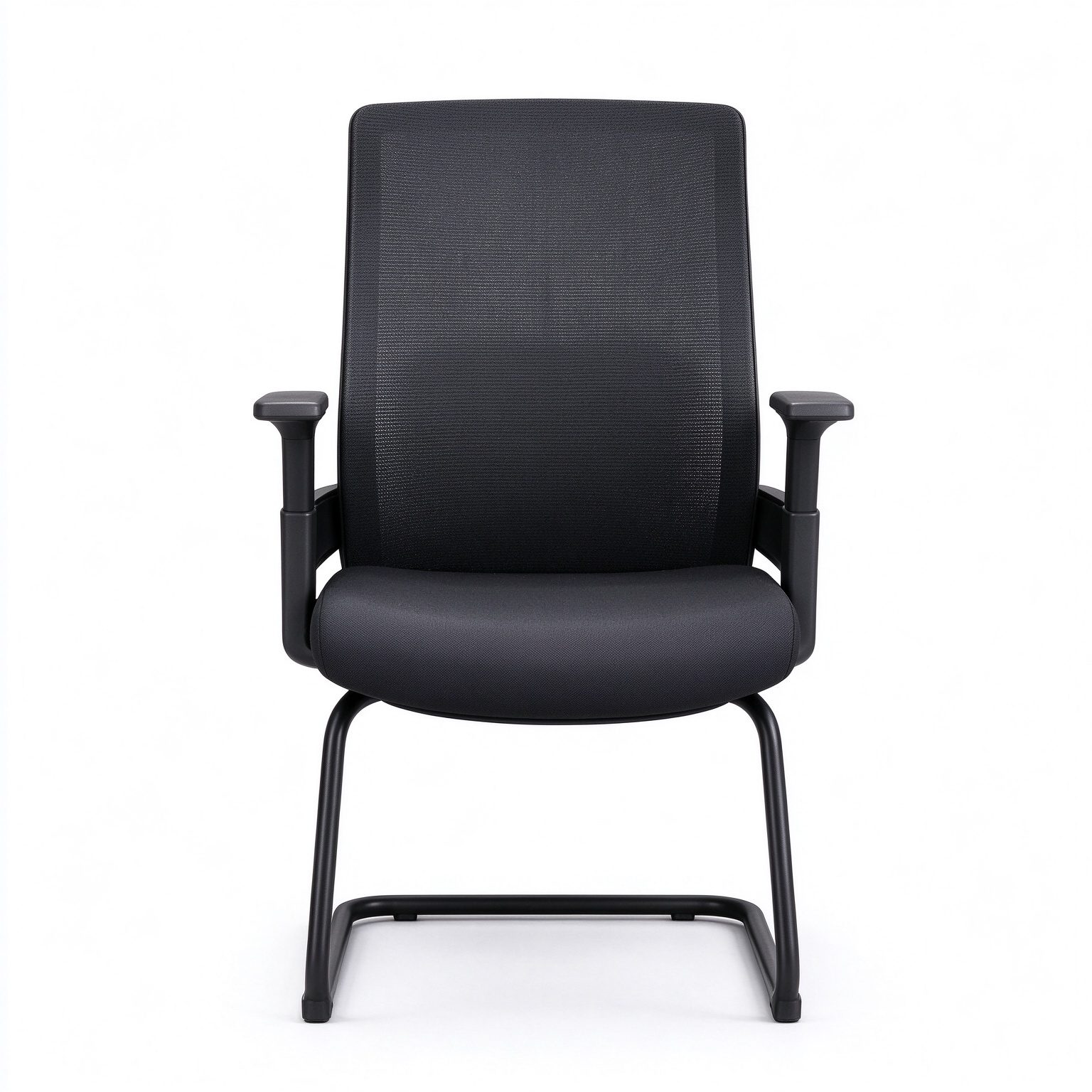 Hot Selling Office Furniture Bow Shape Mid Back Premium Black Ergonomic Mesh Executive Office for Office Building detail 4