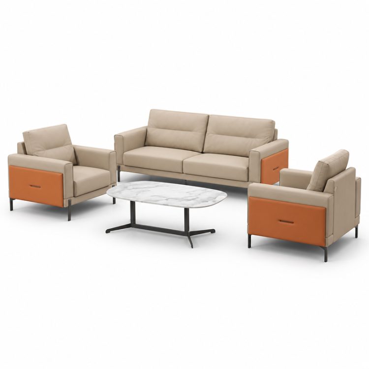Simple Office Sofa Creative Designer Modern Business Reception Meeting and Negotiation Living Room Hotel Lobby Combination Set detail 1