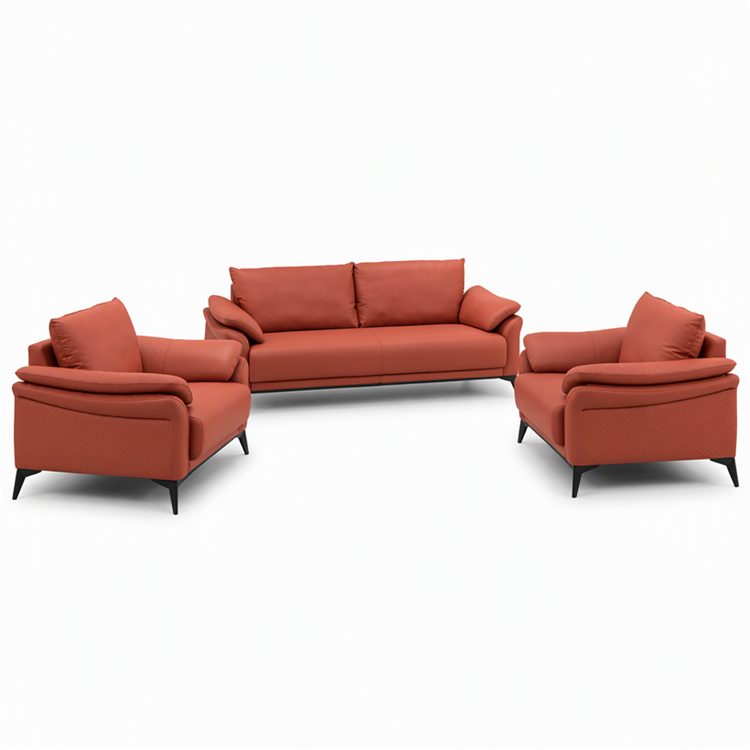 Contemporary Sofa for Office Reception Waiting Leather Lobby Visitor Leaving Room Leisure Sofas Art Minimalist Business Rec detail 4