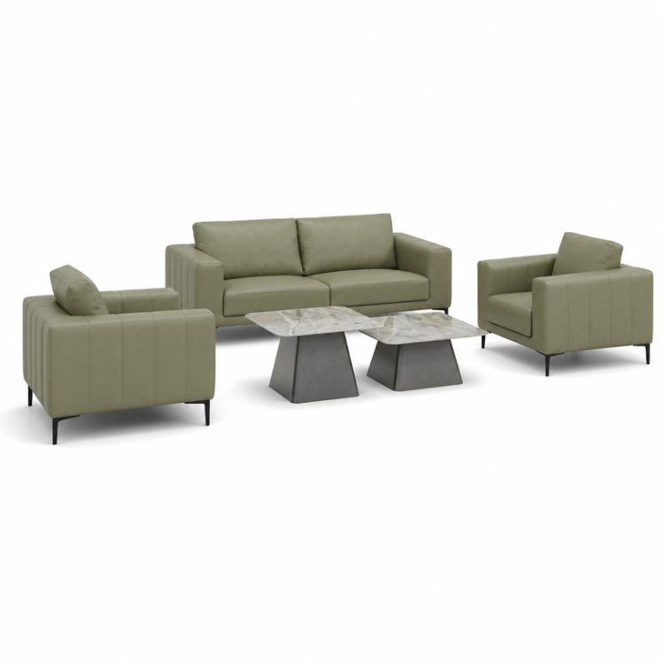 High-end Luxury PU Leather Office Sofa Set Modern Minimalist Reception Area Sofa for Executive Office detail 2