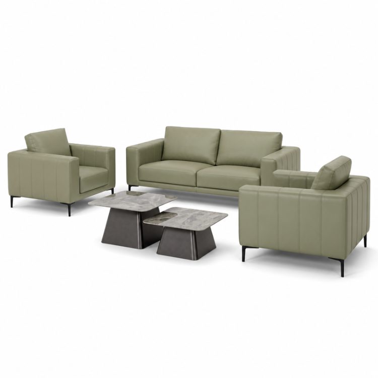 High-end Luxury PU Leather Office Sofa Set Modern Minimalist Reception Area Sofa for Executive Office detail 3