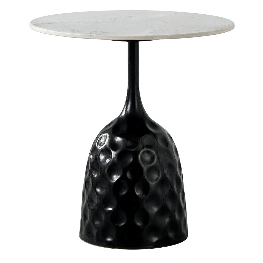 Nordic Simple Metal Frame Optional Color Rock End Table Modern Tea Table Corner Table for Living Room detail 2