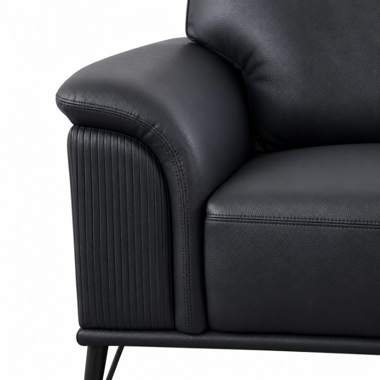 Modern Luxury Leather Office Sofa Set for Commercial Use detail 4