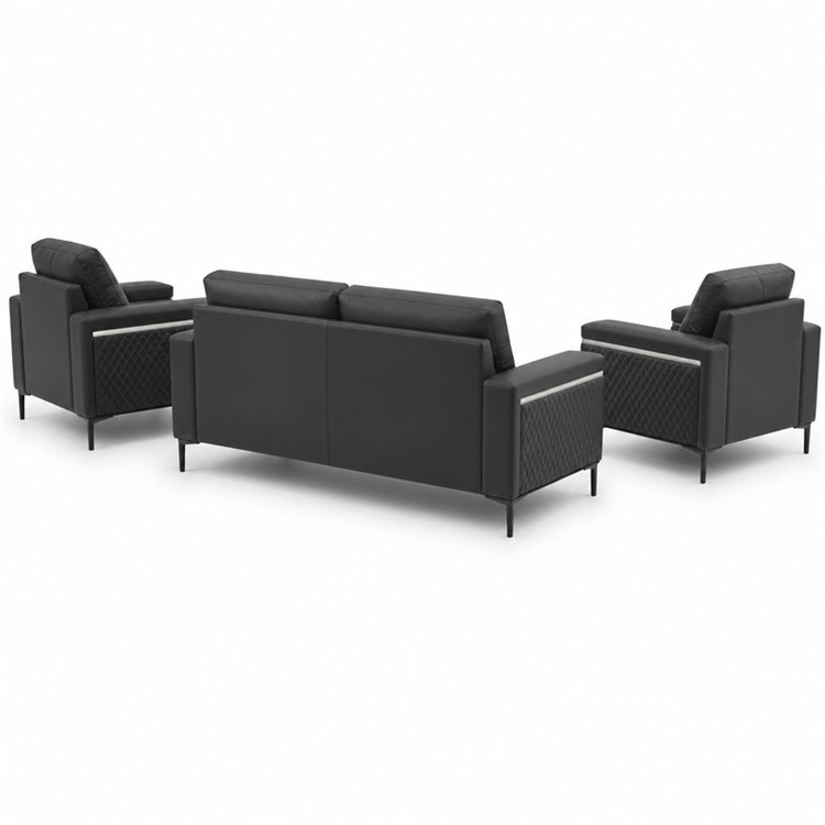 High-density Sponge Segmented Modular Multifunctional Office Sofa Combination Light Luxury Texture Office Furniture detail 1