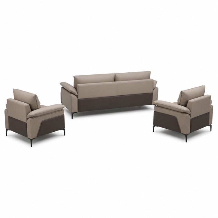 Modern Luxury Customized Color PU Leather Sponge Sectional Sofa Three Seater Comfortable for Living Room Hotel Furniture detail 2