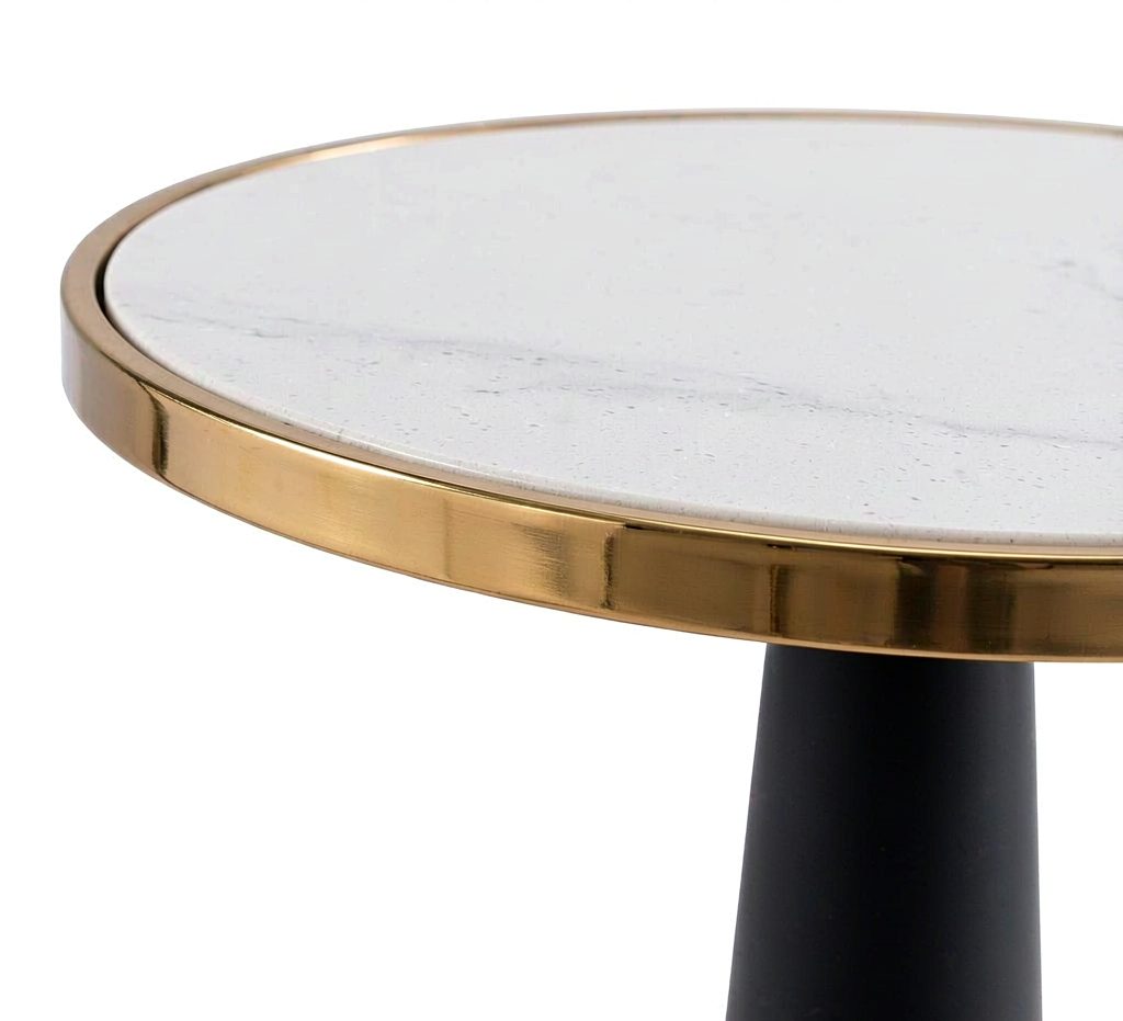 Luxury Modern Metal Circle Dining Table Convertible Home Furniture Hotel 2 Seater Durable Portable detail 4