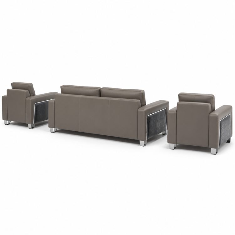 Nordic Modern Leather Sectional Sofa Set for Office & Hotel Stylish Furniture for Living Room & Apartment for School Use detail 2