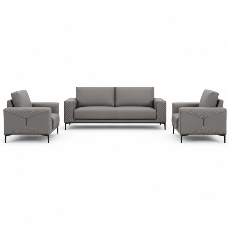 Nordic Modern Leather Sectional Sofa Set for Office & Hotel Stylish Furniture for Living Room & Apartment for School Use detail 4