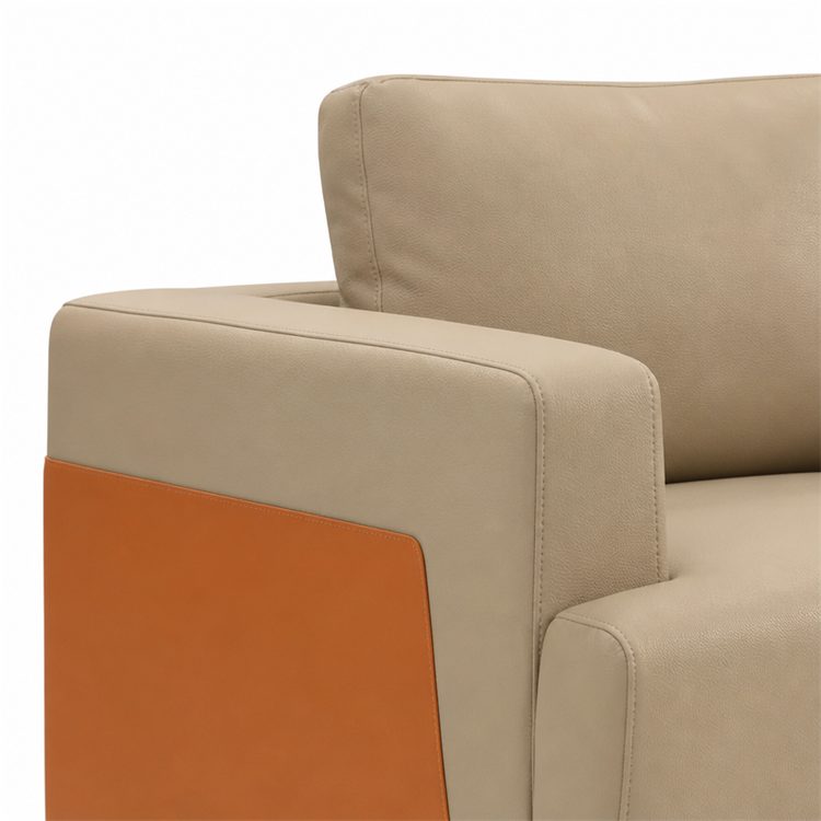 Durable Modern Sectional Leather Sofa for Hotel Apartment School & Park Projects-5-Year Warranty Bulk Supplier detail 5