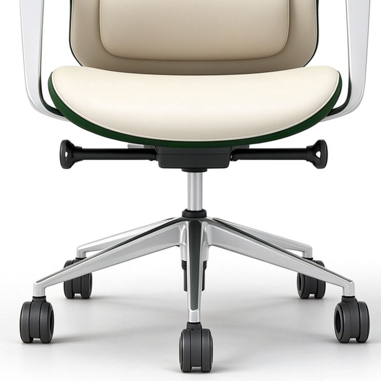 Modern High-Back Leather Executive Office Chair Ergonomic & Rotating Design for Home & Office Use detail 6