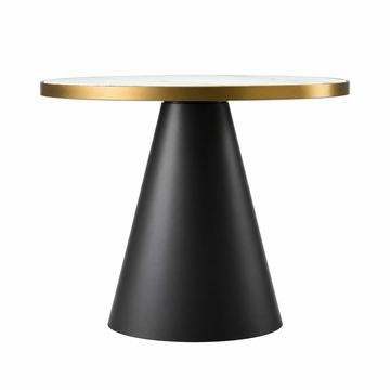 Minimalist Creative Stone Coffee Table Modern Light Luxury Living Room Furniture Metal Frame High-End Hotel detail 1