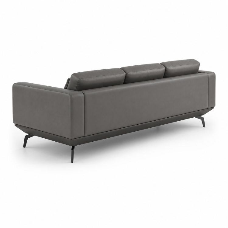 Luxury Minimalist Sectional Sofa Set for Office Reception PU Leather Furniture detail 3