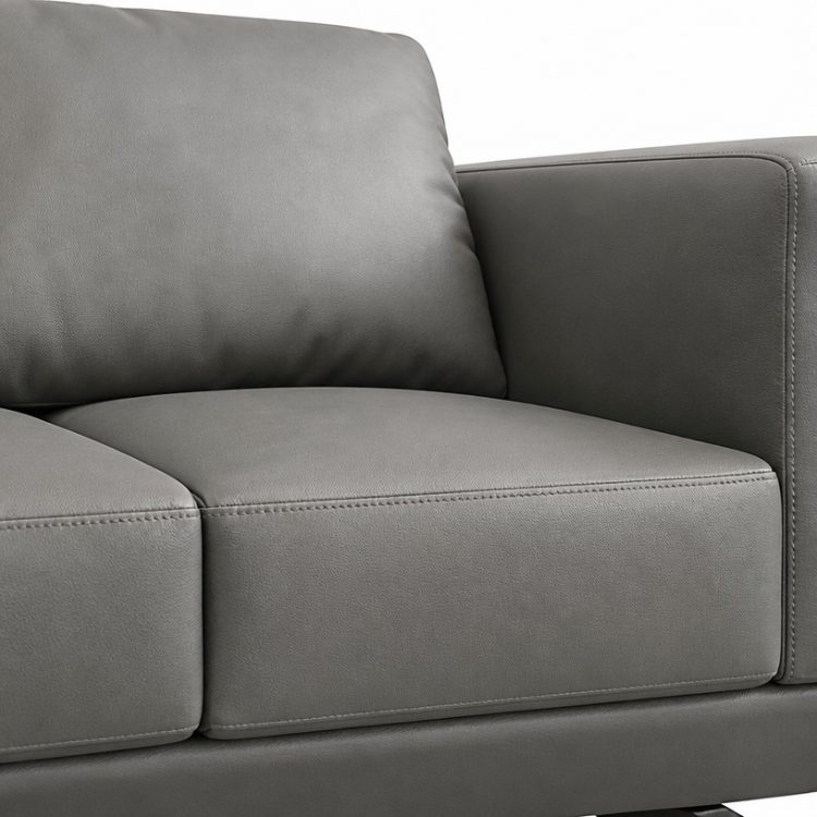 Luxury Minimalist Sectional Sofa Set for Office Reception PU Leather Furniture detail 4