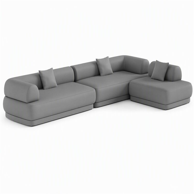 High Quality Italian Luxury Sofa Factory Vintage Design Bolster Style Backrest Couch Modern Fashion Combination Sectional Sofa detail 3