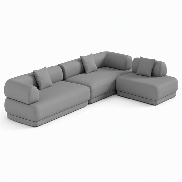 High Quality Italian Luxury Sofa Factory Vintage Design Bolster Style Backrest Couch Modern Fashion Combination Sectional Sofa detail 5