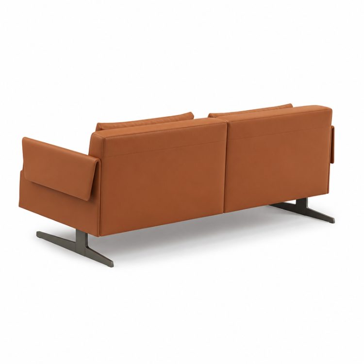 Modern L-Shaped Sectional Sofa with Chaise and Wood with Sleek Frame for Hotel Suite Luxury Apartment detail 3