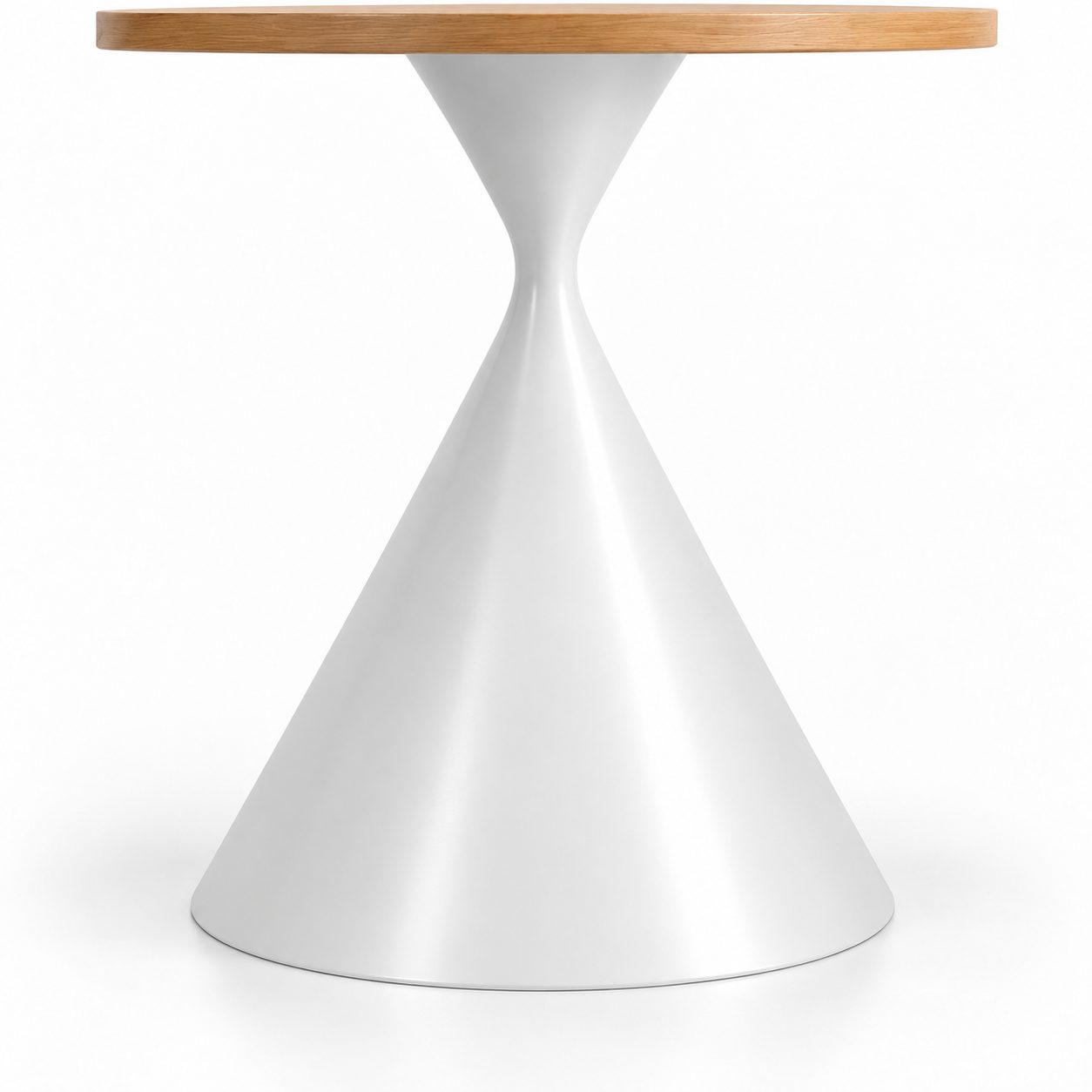 Modern Minimalist Wooden Coffee Table with MDF Top and Metal Frame Round Design for Living Room Home Furniture detail 3
