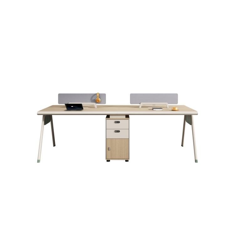 Hot Selling Booth Staff Desk Staff Simple Modern Staff Office Desk Chair Combination Computer Table detail 1