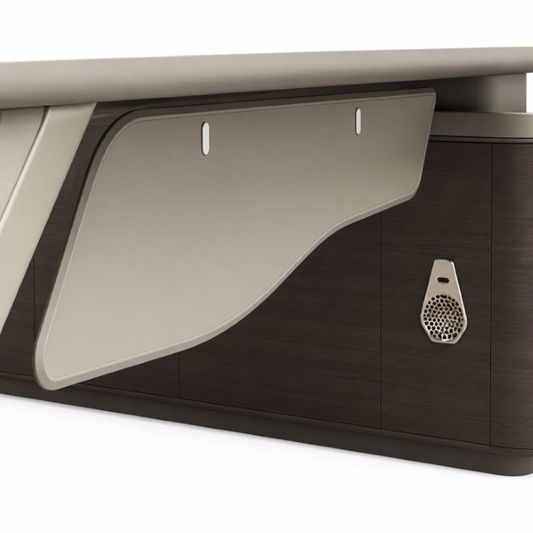 New Upgrade Large Manager Boss L-Shape CEO Executive Office Desk With Multifunctional Socket and Coded Lock detail 4