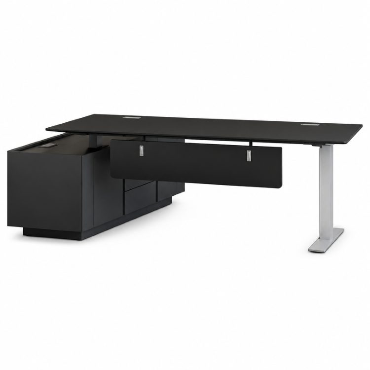 Modern Luxury CEO Office Desk Large Executive Manager Desk High End Computer Desk Office Furniture With Drawer Cabinet detail 1