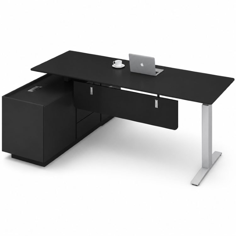 Modern Luxury CEO Office Desk Large Executive Manager Desk High End Computer Desk Office Furniture With Drawer Cabinet detail 3
