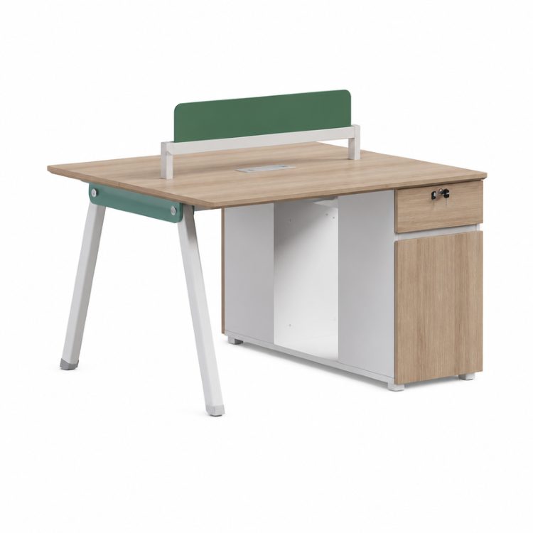 Best-Selling Premium Commercial Office Furniture Durable Wooden Employee Workstations Executive Desks Minimalist Face-to-Face detail 1