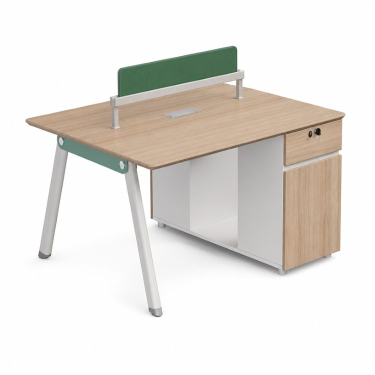 Best-Selling Premium Commercial Office Furniture Durable Wooden Employee Workstations Executive Desks Minimalist Face-to-Face detail 2