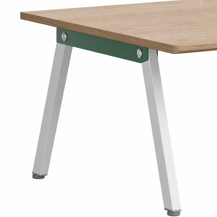 Modern High Quality Modular Extendable Wooden Office Desk 2-4 People Commercial Use Workstation Furniture GENOVA detail 4