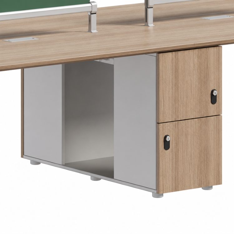 Modern High Quality Modular Extendable Wooden Office Desk 2-4 People Commercial Use Workstation Furniture GENOVA detail 5