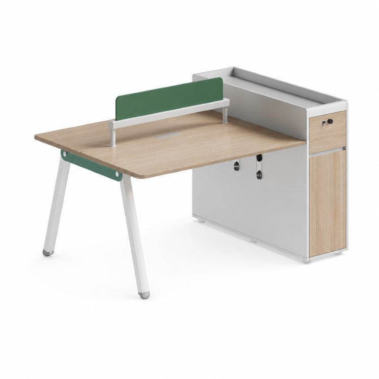 Modern Open Work Station Cubicle 2 Person Workstation Desk Melamine-E1 Material Extendable Modular Design for Commercial Use detail 3