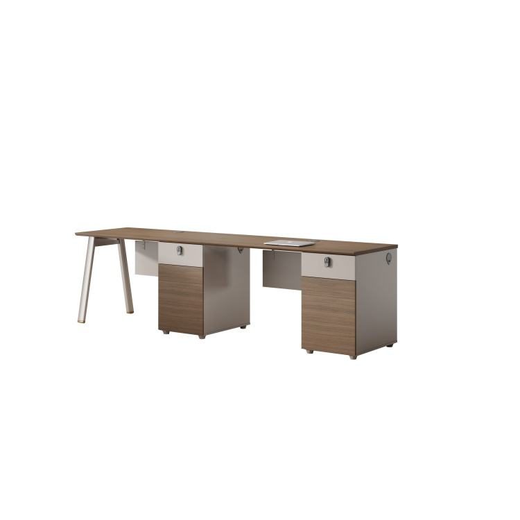 Modern Wooden Table Office Partition Desk Workstation Desk Staff Office Modular Office Desk Cubicle Call Center Workstation detail 3