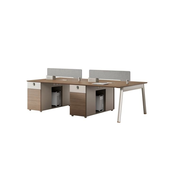 Modern Wooden Table Office Partition Desk Workstation Desk Staff Office Modular Office Desk Cubicle Call Center Workstation detail 4