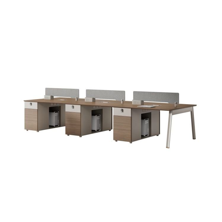Modern Wooden Table Office Partition Desk Workstation Desk Staff Office Modular Office Desk Cubicle Call Center Workstation detail 5