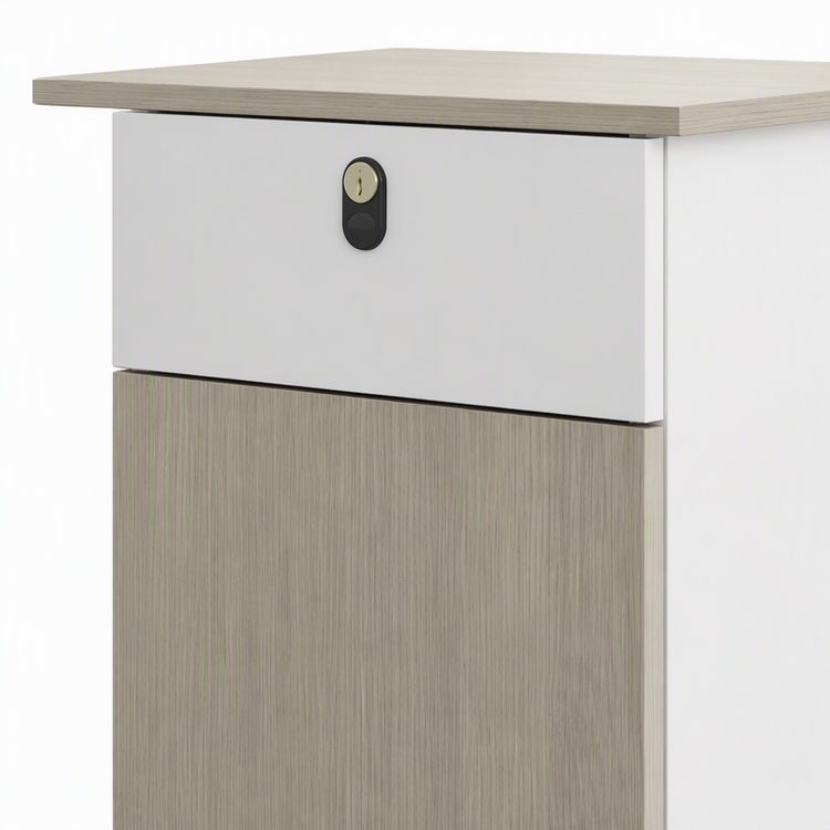 Minimalist Modern Executive Desk & Chair Set: Single-Person CEO Manager Supervisor Table, Large Executive Desk Combo Ideal detail 4