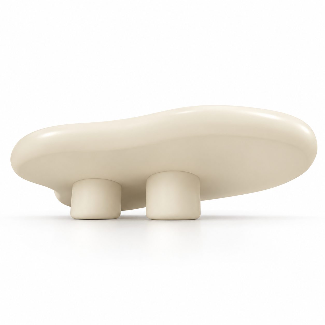 Modern Small Apartment Sofa Center Table Cream Color Cloud Style Design Coffee Table Side Table for Living Room Home Furniture detail 3
