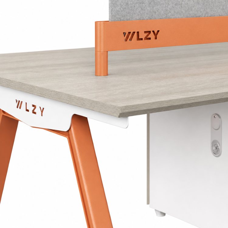 Office Cubicle Workstation Work Computer Desk Modern Wooden Employee Seat Partition Station Staff Table Furniture Set Wholesale detail 5