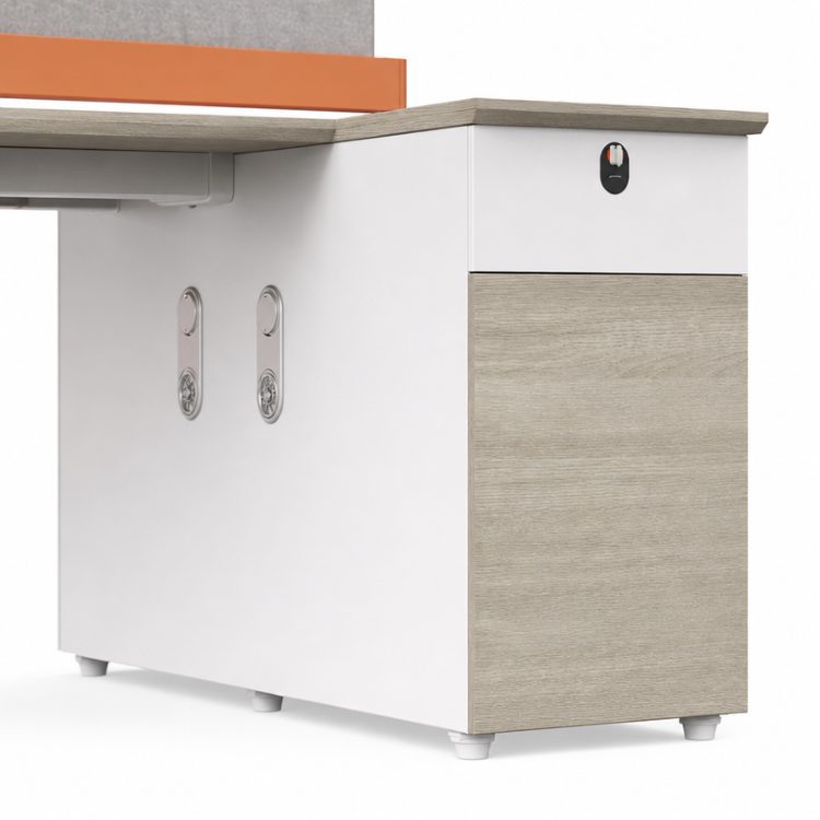 Office Cubicle Workstation Work Computer Desk Modern Wooden Employee Seat Partition Station Staff Table Furniture Set Wholesale detail 6