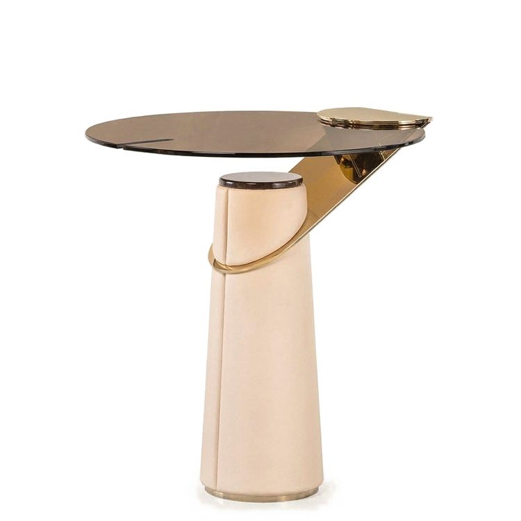Custom-made Nordic Glass Coffee Table Modern Design Durable Hotel & Living Room Furniture detail 1