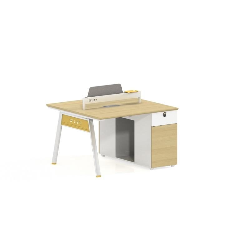 Modern Minimalist Staff Desk Chair Set Office Partition Cubicle 2/4/6 Person Modular Workstation Computer Staff Office Desk detail 2