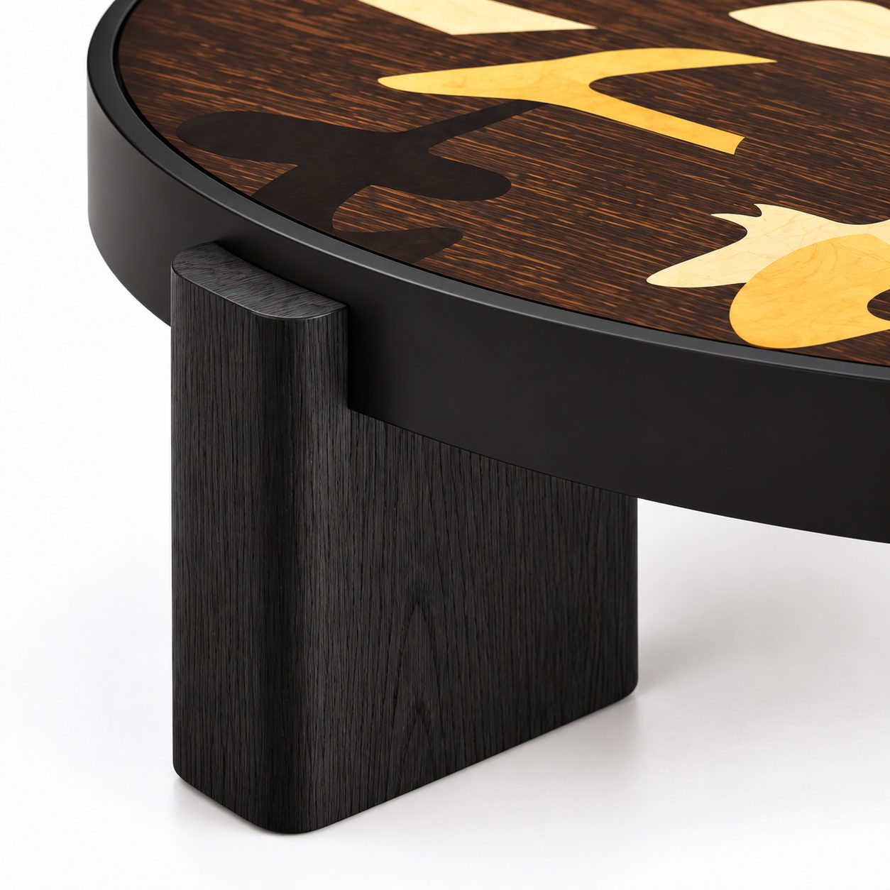 Creative Designer Italian Minimalist Coffee Table Combination for Home Living Room High-end Antique Circular Coffee Table detail 4